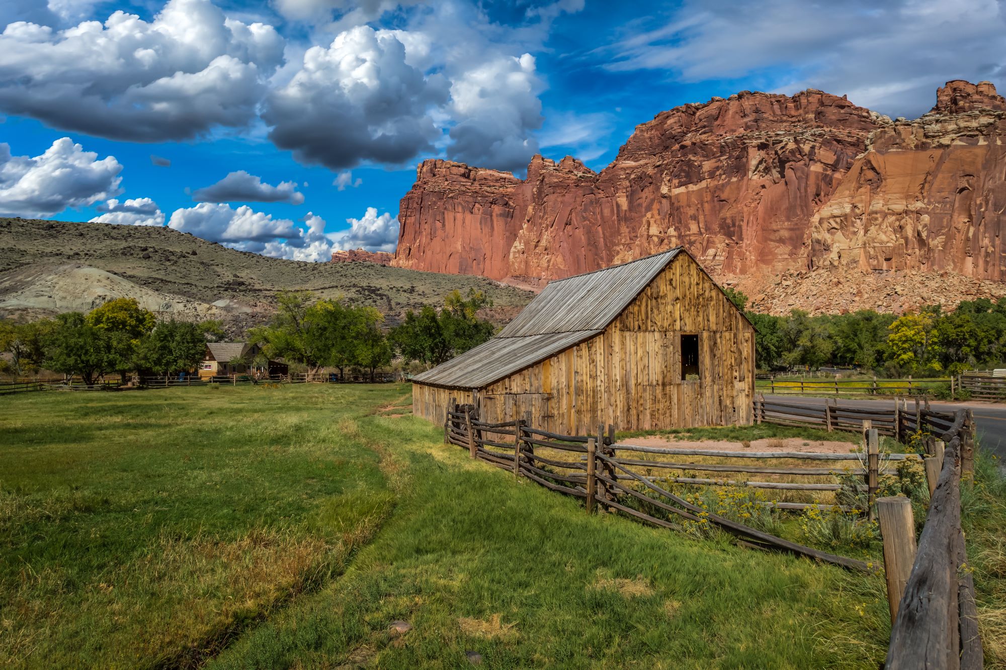 An old barn in Capitol Reef National Park.